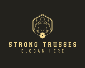 Strong Man Gym logo design