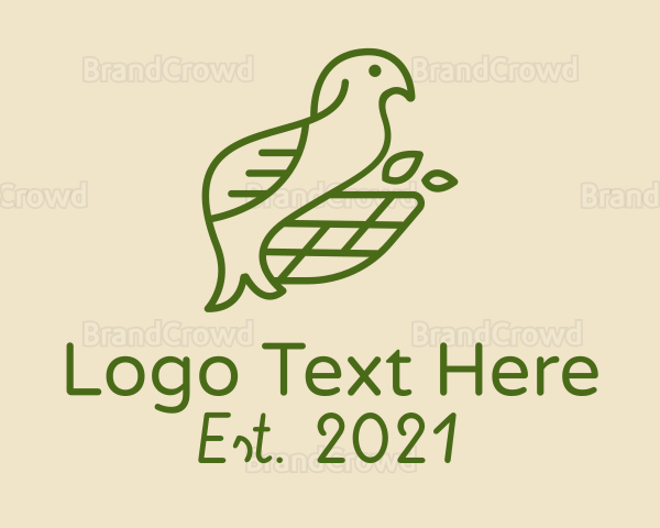 Green Bird Nest Logo