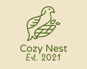 Green Bird Nest  logo design