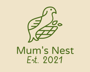 Green Bird Nest  logo design