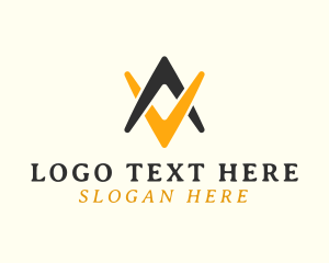 Virtual Assistant - Unique Boomerang Business Letter VA logo design