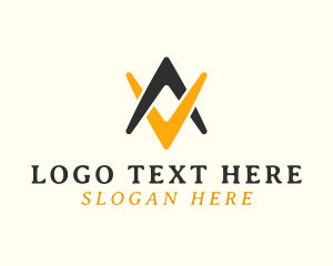 Virtual Assistant - Unique Boomerang Business Letter VA logo design