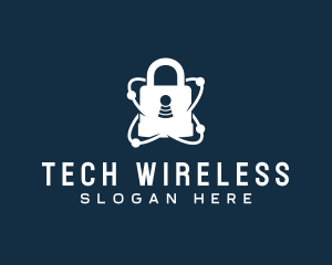 Wireless - Network Security Company logo design