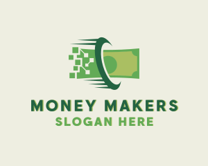 Online Payment Money Banking logo design