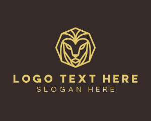 Leo - Geometric Lion Mane logo design