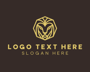 Geometric Lion Mane Logo