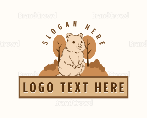 Happy Quokka Nature Logo