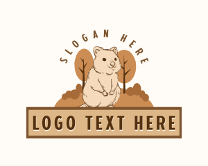 Quokka - Happy Quokka Nature logo design