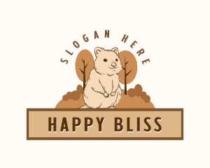 Happy Quokka Nature logo design