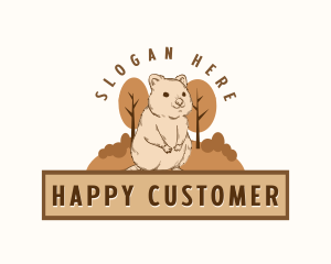 Happy Quokka Nature logo design