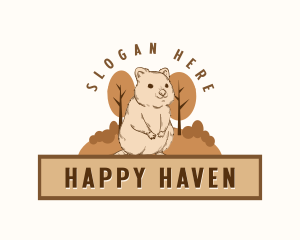 Happy Quokka Nature logo design