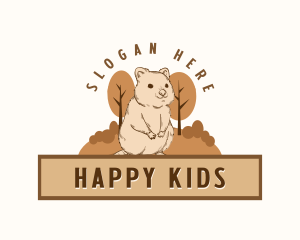 Happy Quokka Nature logo design