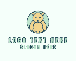 Playground - Teddy Bear Toy logo design
