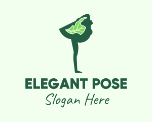 Pose - Natural Yoga Pose logo design