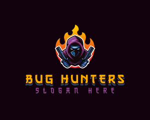 Ninja Hunter Stealth logo design