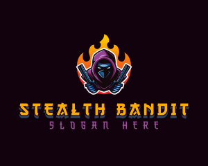 Ninja Hunter Stealth logo design