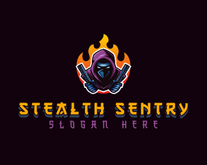 Ninja Hunter Stealth logo design