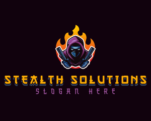 Ninja Hunter Stealth logo design