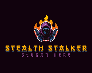 Ninja Hunter Stealth logo design