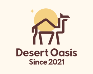 Camel - Minimalist Desert Camel logo design