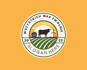 Cow Animal Ranch Logo