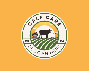 Calf - Cow Animal Ranch logo design