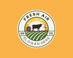 Cow Animal Ranch logo design