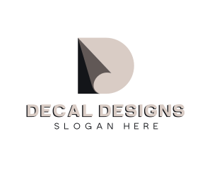 Creative Professional Origami Letter D logo design