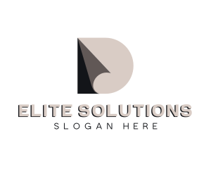 Company - Creative Professional Origami Letter D logo design