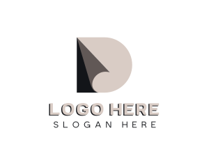 Designer - Creative Professional Origami Letter D logo design