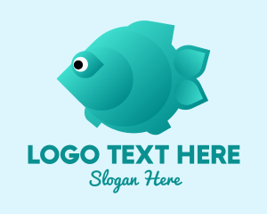 Fish Food - Green Pet Flatfish logo design