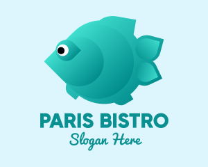 Green Pet Flatfish  logo design