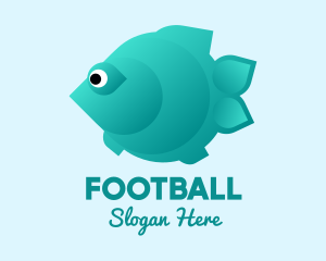 Fish - Green Pet Flatfish logo design