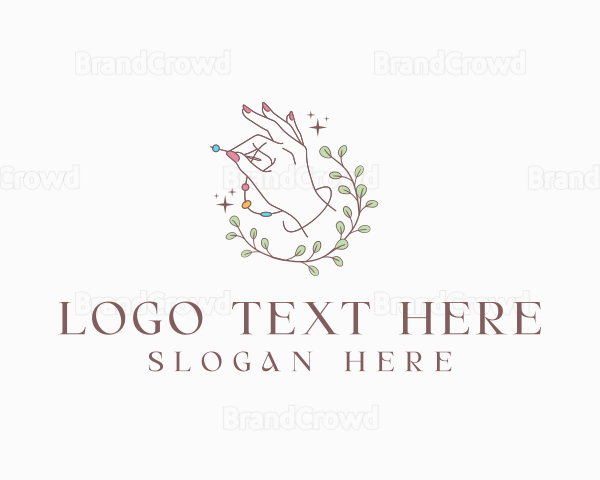 Hand Sewing Beads Logo