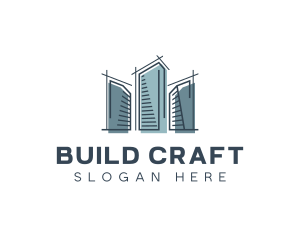 Blueprint Building Architecture logo design