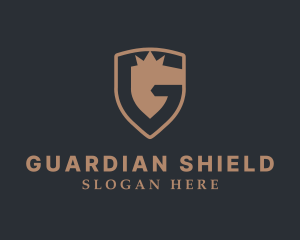 Shield Crown Security logo design