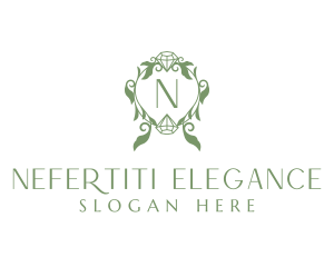 Diamond Jeweler Wreath logo design