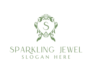 Diamond Jeweler Wreath logo design