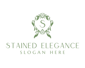 Diamond Jeweler Wreath logo design