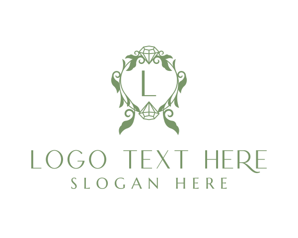 Jewel - Diamond Jeweler Wreath logo design