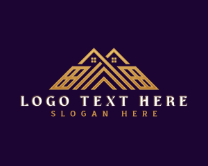Roof - Architecture Roofing Construction logo design