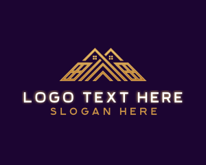 Contractor - Architecture Roofing Construction logo design