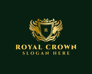 Royal Shield Crown logo design