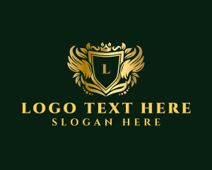 Deluxe - Royal Shield Crown logo design