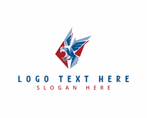 Liberty Statue - Patriotic American Eagle logo design