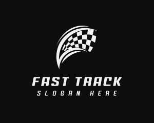 Speedway - Swoosh Racing Flag logo design