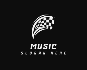 Motorway - Swoosh Racing Flag logo design