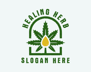 Medicinal - Organic Weed CBD logo design