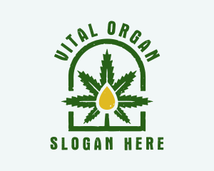 Organic Weed CBD logo design