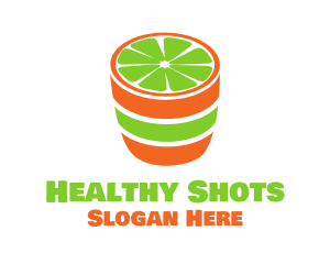 Lime Shot Drink logo design